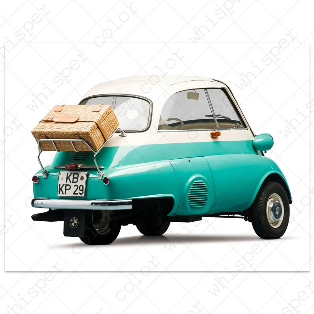 

Diamond Painting Full Square/Round Daimond Painting"Cars Bmw Isetta 3 Wheeler"Mosaic Rhinestone Embroidery Painting LE01459