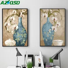 AZQSD Diy масляной Набор для рисования по номерам классическая ваза художественная картина домашний декор Акриловая Краска на холсте для художественного творчества szyh6210