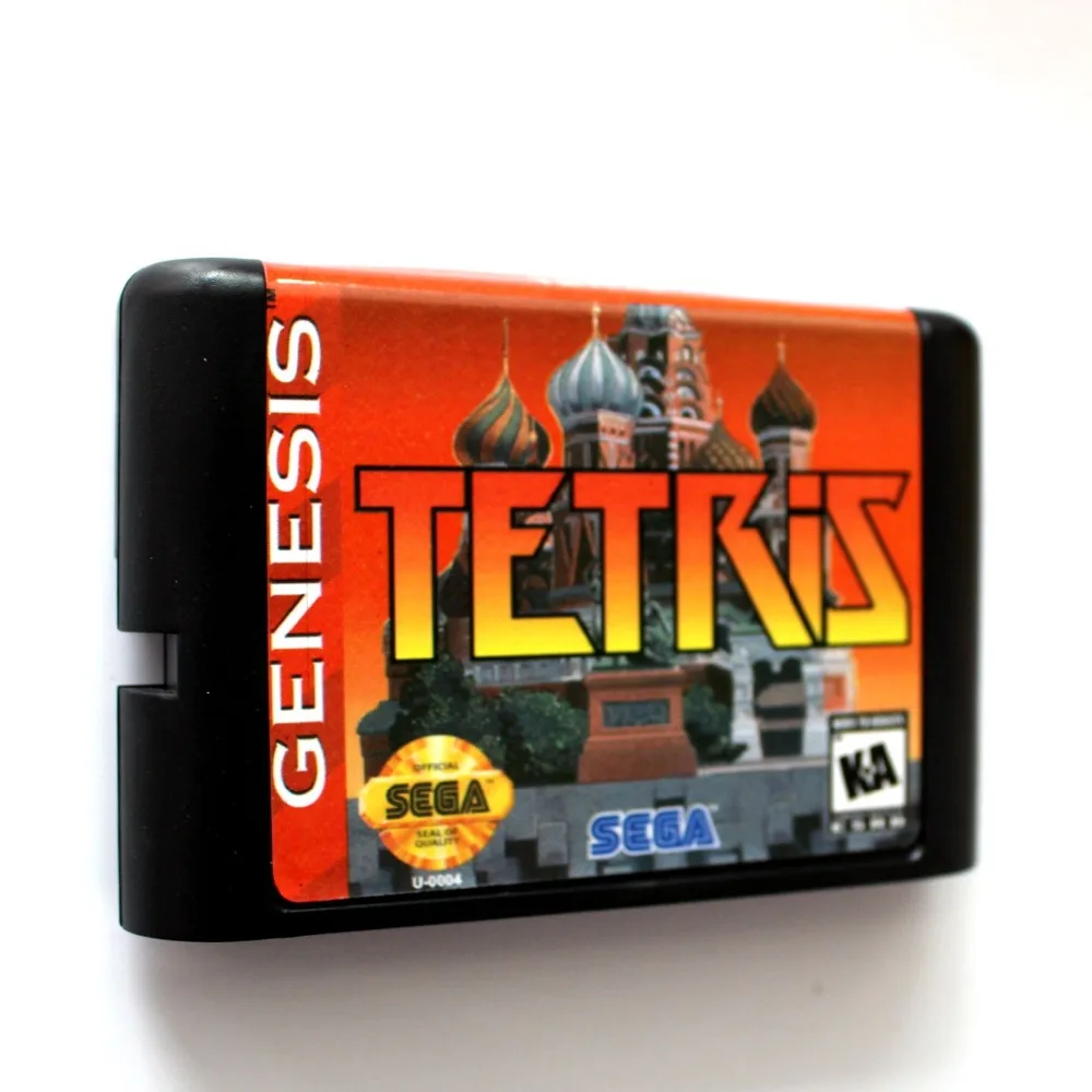 Tetris 16 бит MD игровая карта для sega Mega Drive для Genesis