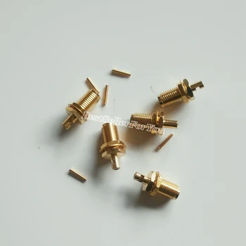 

5Pcs SMA female jack bulkhead solder for RG178 RG196 cable RF Connector