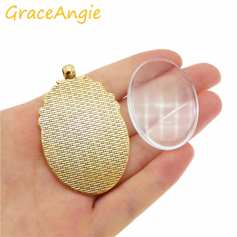 GraceAngie 1 комплу./упак. винтажный романтичный роскошный геометрический Овальный