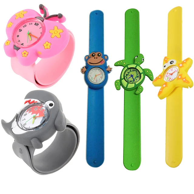 New Children Cute Animal Cartoon Kids Slap Watch Silicone Watches Watchsnap Wris New Children Cute Animal Cartoon Kids Slap Watch Silicone Watches Watchsnap Wris