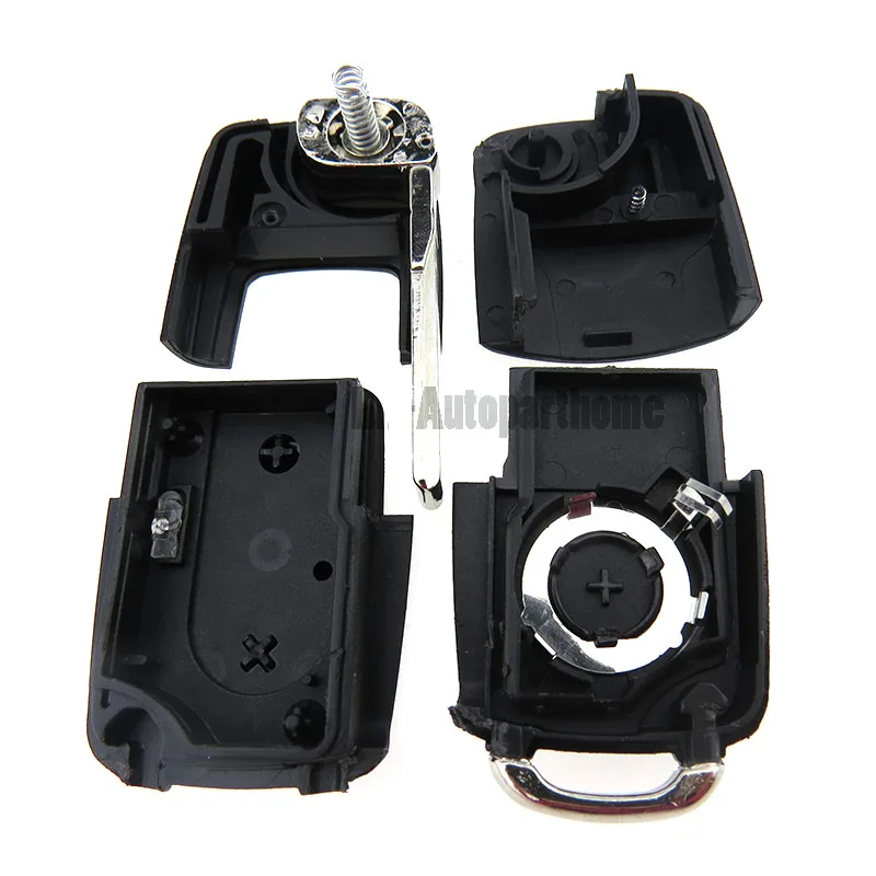 Folding Car Remote Flip Key Shell For Volkswagen Golf Tiguan Polo Passat CC SEAT Skoda Mk6 Octavia 3 BTN Flip Entry Case Fob 05