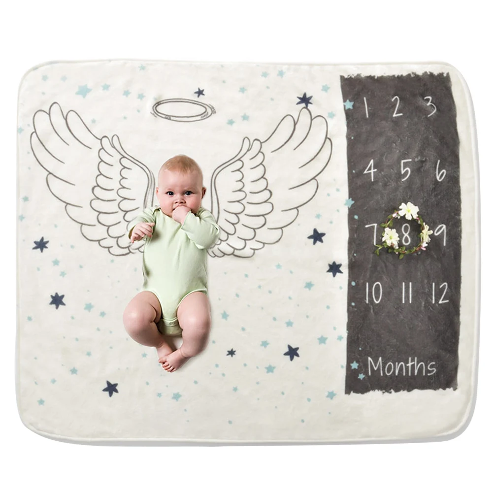 Новорожденных одеяло-Ростомер фото-муляж для стены для новорожденных пеленать для девочек и мальчиков хлопок Одеяло мягкие банные