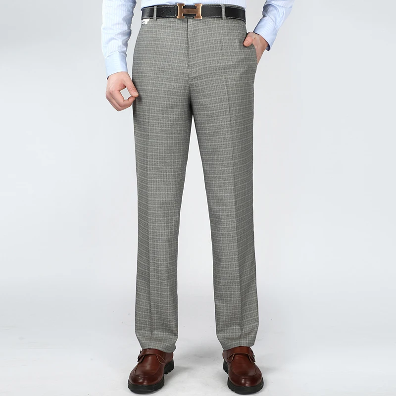 Mu Yuan Yang Модный летний костюм брюки льняные мужские брюки деловые Повседневные Классические Брюки против морщин 44 42 40