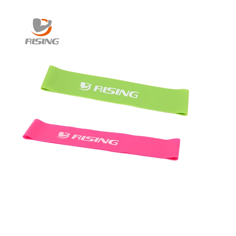 

Set of 2 latex resistance bands workout exercise pilates yoga bands loop wrist ankle elastic belt energy ring for freeshipping