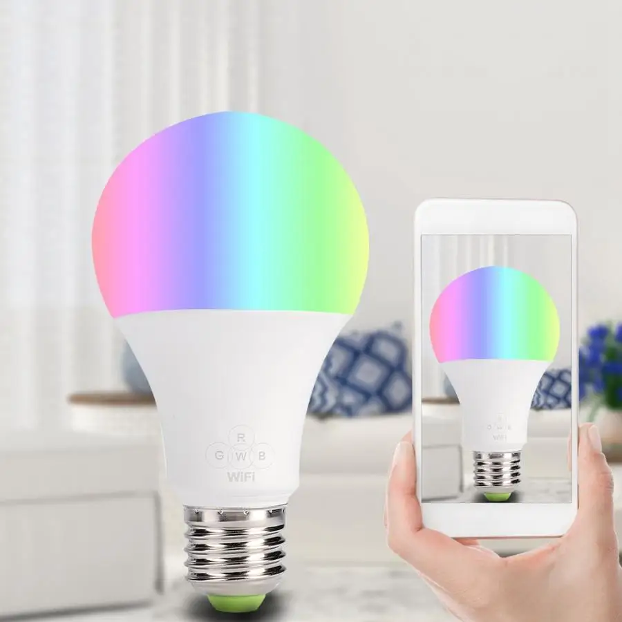 

LED Wifi Smart E27 Light Bulb With Wireless APP Remote Control Lamp AC100-240V 2700-6500K