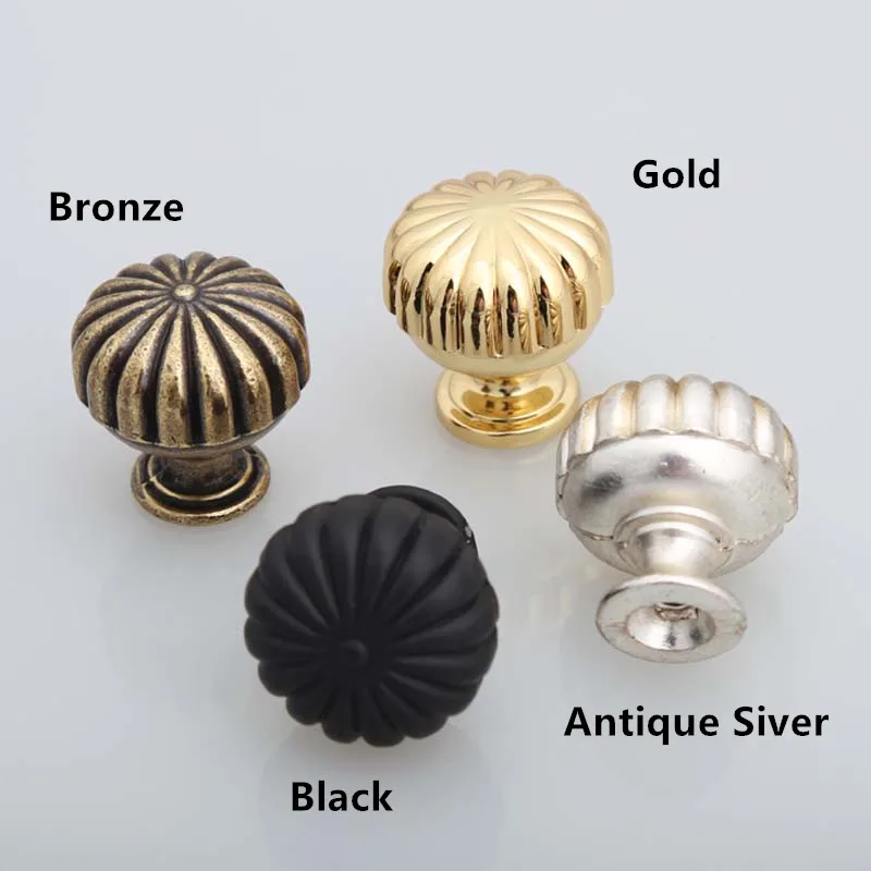 Bronze antique silver drawer small knobs modern simple black