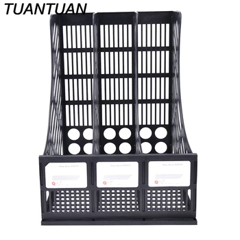 

New Desk Organizer DIY 3 Layers File Tray Book Holder Hand Made Desk Organizer Office School Supplies Hot Sale