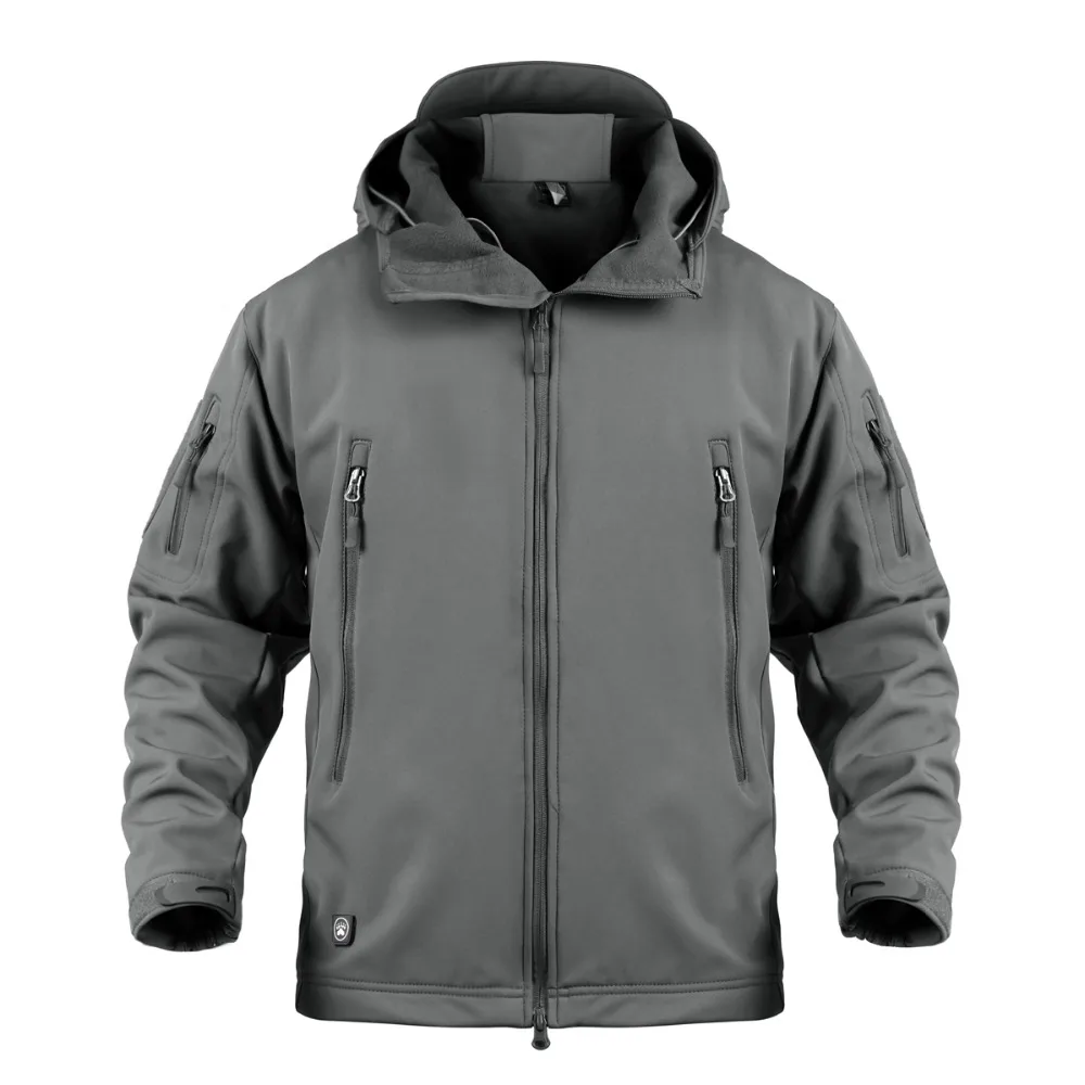 Waterproof Windproof Soft Shell Tactical Jackets Mens Windbreaker Plus Size 5XL Military Camouflage