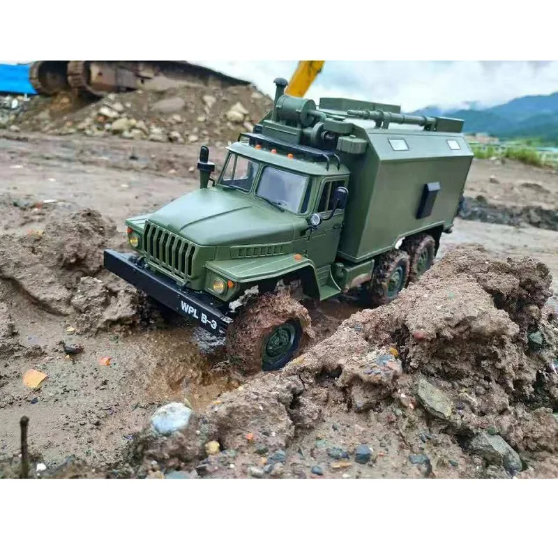 1/16 WPL B36 Урал 1/16 2,4G 6WD RC автомобиль военный грузовик Рок Гусеничный командный Коммуникационный автомобиль RTR игрушка авто армейские грузовики