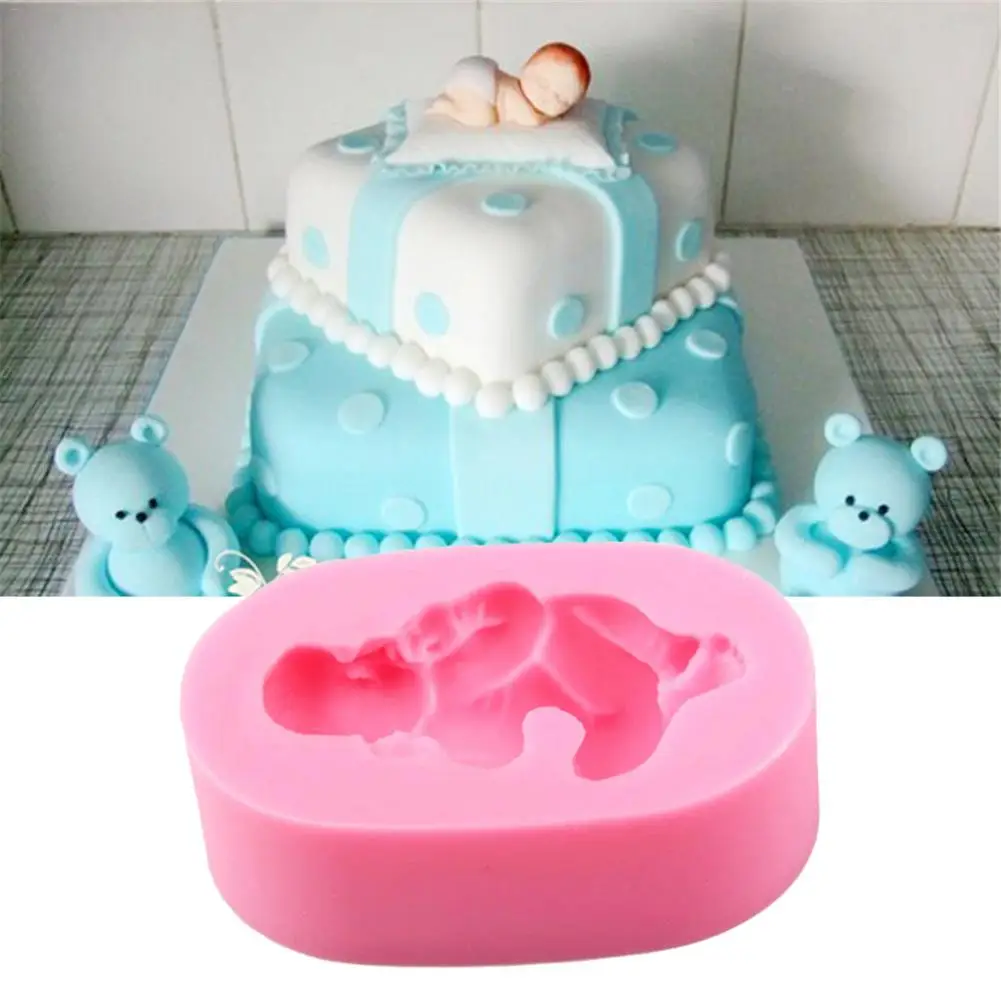 

Baby Shape Silicone Mold Fondant Cake Baking Jelly Mold Liquid Silicone Rubber Mold Birthday Cake Decorative Silicone Mold Tool
