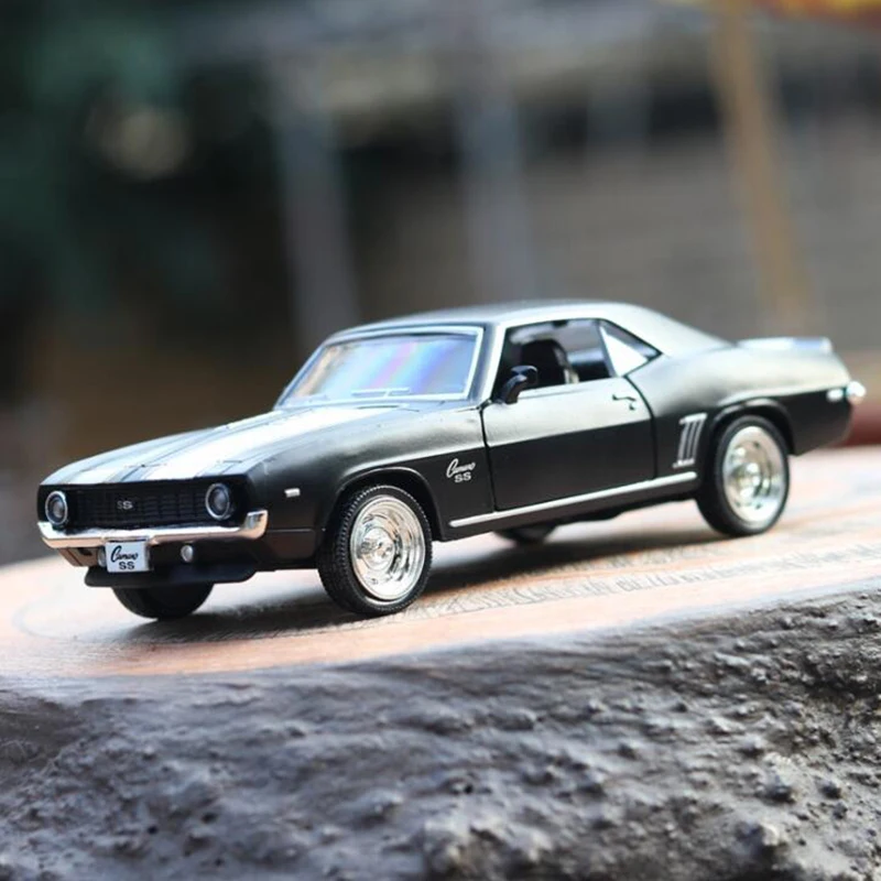 1/36 масштаб 13,4 см сплав металл литье под давлением классический Chevrolet Camaro 1969 супер спортивная модель автомобиля игрушки для детей подарки коллекция