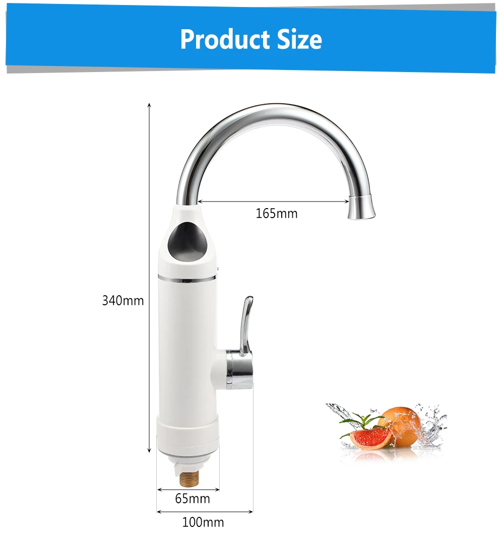 Мгновенный Электрический водонагреватель кран кухонный кран портативный нагрев горячей воды 220 в 3000 Вт ЕС штекер