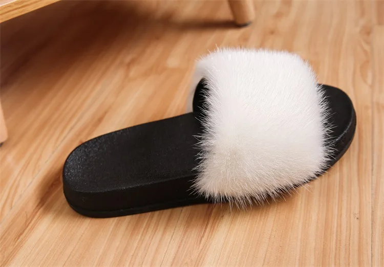 Mink fur slippers (4)