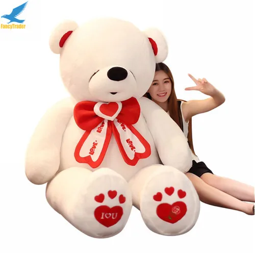 Fancytrader Giant Teddy Bear Stuffed Big Plush Valentines Day Bear I Love You Toys Animals Great Gift for Kids & Lover FT16401 (2)