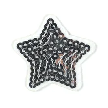 Bling Sequined Five Stars Diy Accessory Sequins Applique Patches For Clothing Iron-on Cloth Bag Dress Stickers Decoration Etc.