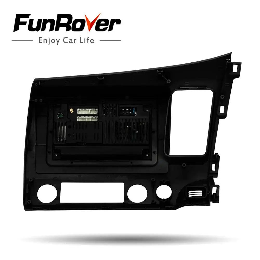 Clearance FUNROVER android 8.0 2 din car dvd for honda civic 2006-2011 navigation gps car radio video stereo multimedia player 2G RAM 32G 5