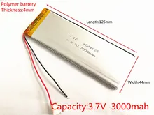Free shipping 3.7 V lithium polymer battery 3000 mah 4044125 ultra-thin high-capacity. Tablets. Notebook