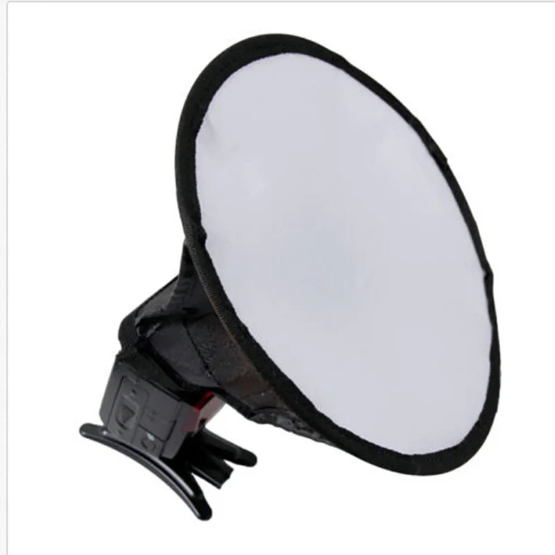 Фото Foleto Flash Light Softbox Diffuser 8" 20cm Round Speedlite Universal for Canon nikon Sony Yongnuo Godox Flashlite 580ex | Электроника