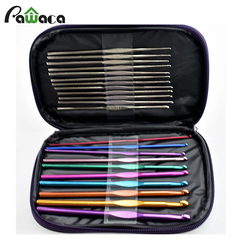 104PCS Stainless Steel Circular Straight Knitting Needles Crochet Hook Weave Se