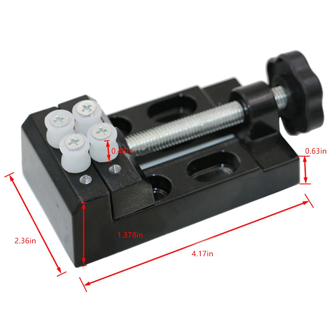 1 шт. черный зажим 105x55x35 мм мини-дрель тиски микро зажим плоские тиски DIY ручные инструменты