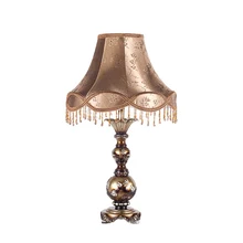 Светодиодный настольная лампа искусства лампы спальня кровать Ретро исследование гостиная ткани роскошные свадебные комнаты тумбочка огни cl gy20