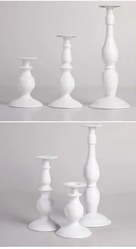 

Fashion metal wedding candle holder pillar candle stand home candlestick /hotel decoration ( Height 32cm/23cm/15cm)