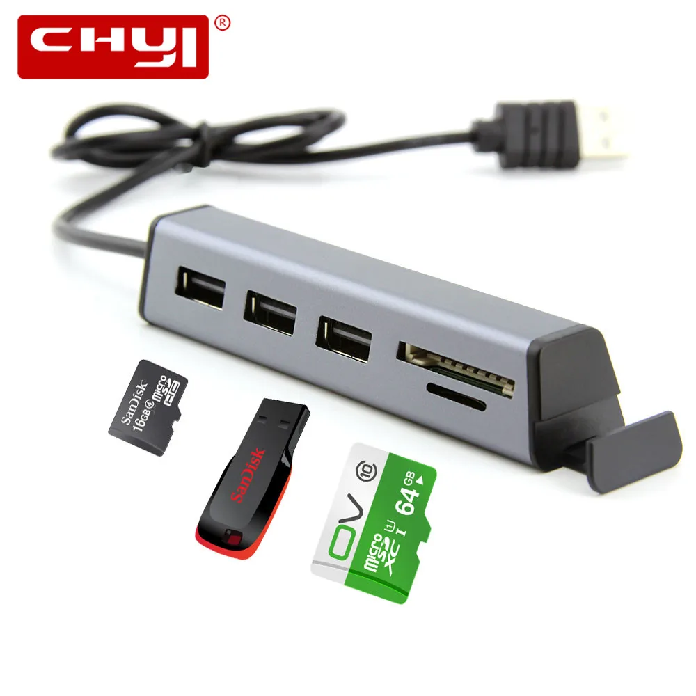 5 Порты usb хаб 2 0 с микро Интерфейс держатель телефона USB разветвитель адаптер для