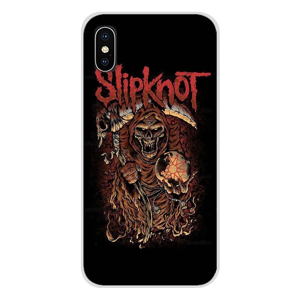 Аксессуары для телефона в виде ракушки Чехлы рок группы Slipknot Забавные Маски Apple
