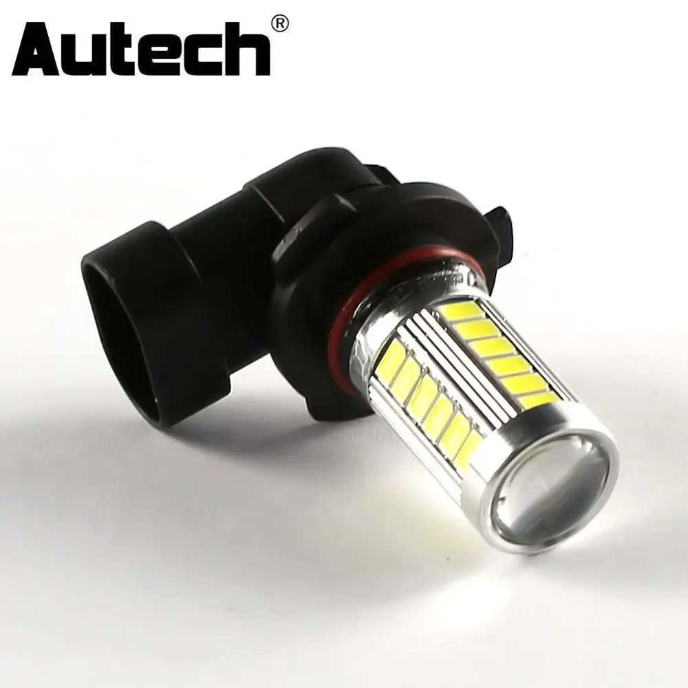 

Autech 1 Piece 33-SMD 5630 LED Bulbs Car LED 9005 HB3 Fog Lights Bulb DRL Daytime Running Lights Auto Fog Driving Lamp DC12V