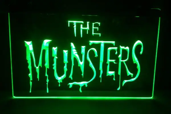 Логотип Munsters бар пиво паб клуб 3d вывески светодиодная неоновая вывеска домашний