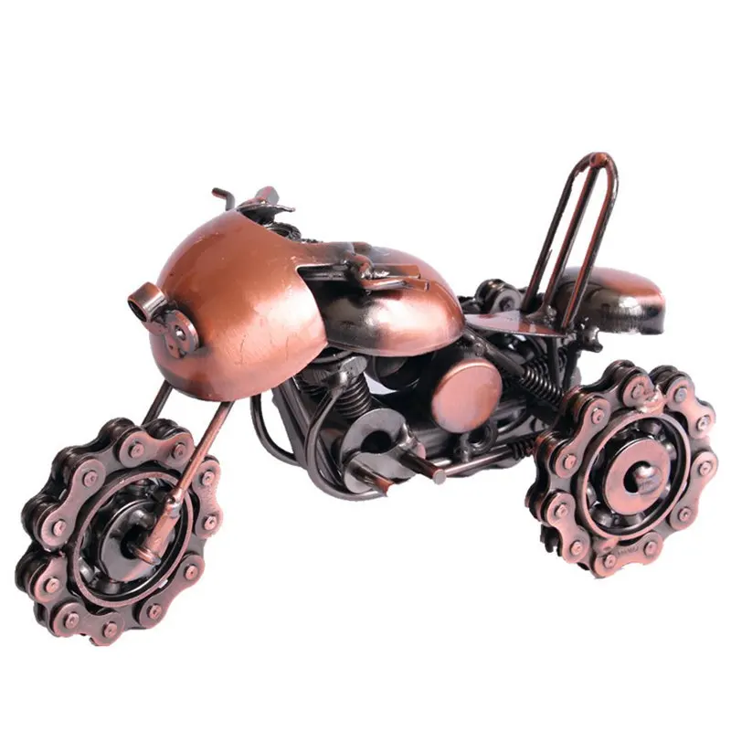 

Home Decor Motorbike Metal Sculpture Motorcycle Iron Art Home Decoration Motorcycle Metal Ornament Christmas & Birthday Gift