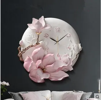 

Living room wall clock, creative fashion embossed wall clock, beautiful clocks, home decoration products