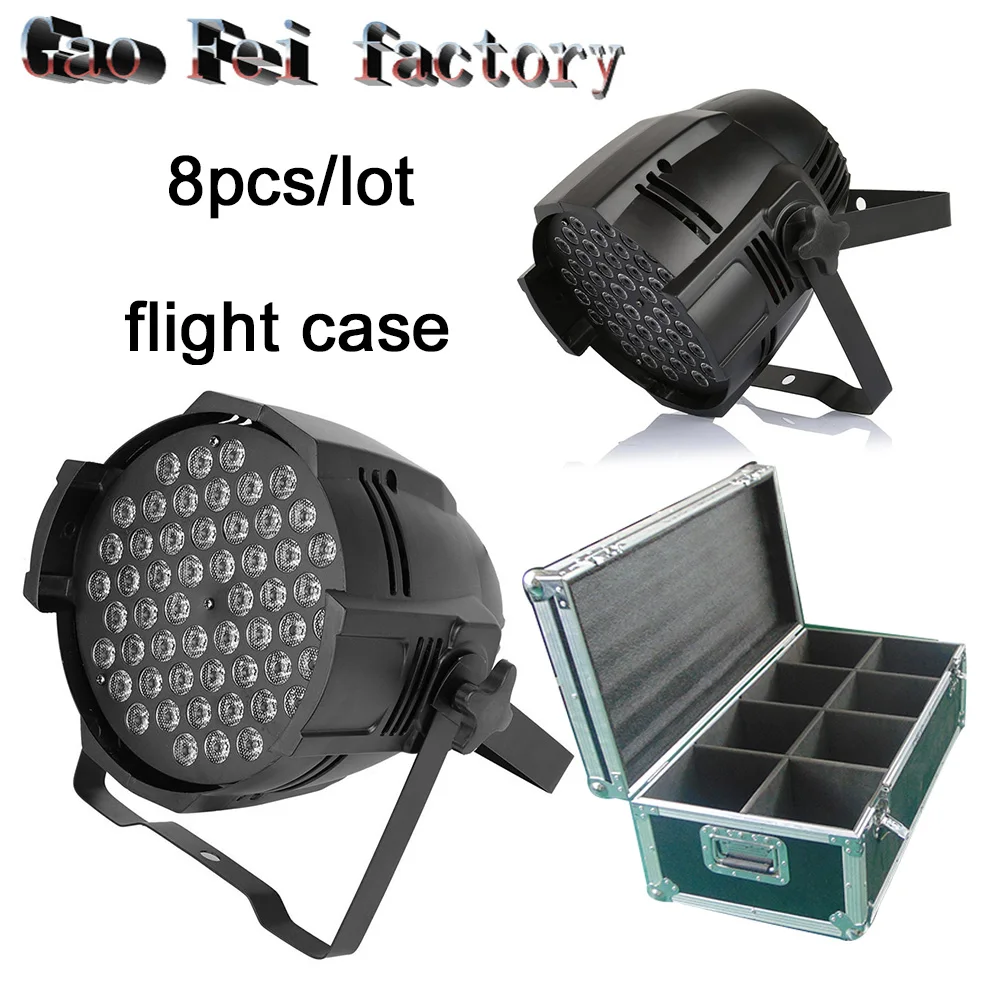 

54*3W Waterproof Par Light LED outdoor lightin led Par stage lights christmas party with flight case (8pcs/lot)