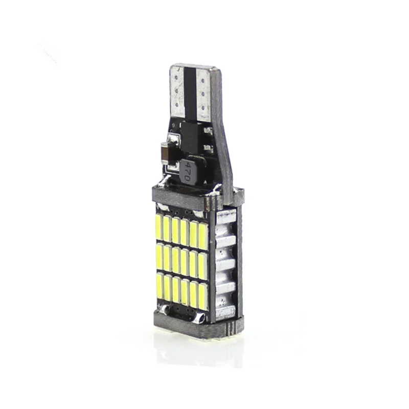 1 шт. T15 W16W 921 супер яркий 45 SMD 4014 светодиодный Canbus без ошибок резервный свет лампы