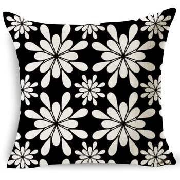 

Colored Mandala Flower fine Linen Pillowcase Home Decoration pillows Car seat Decorative pillow without core almofadas 45X45cm