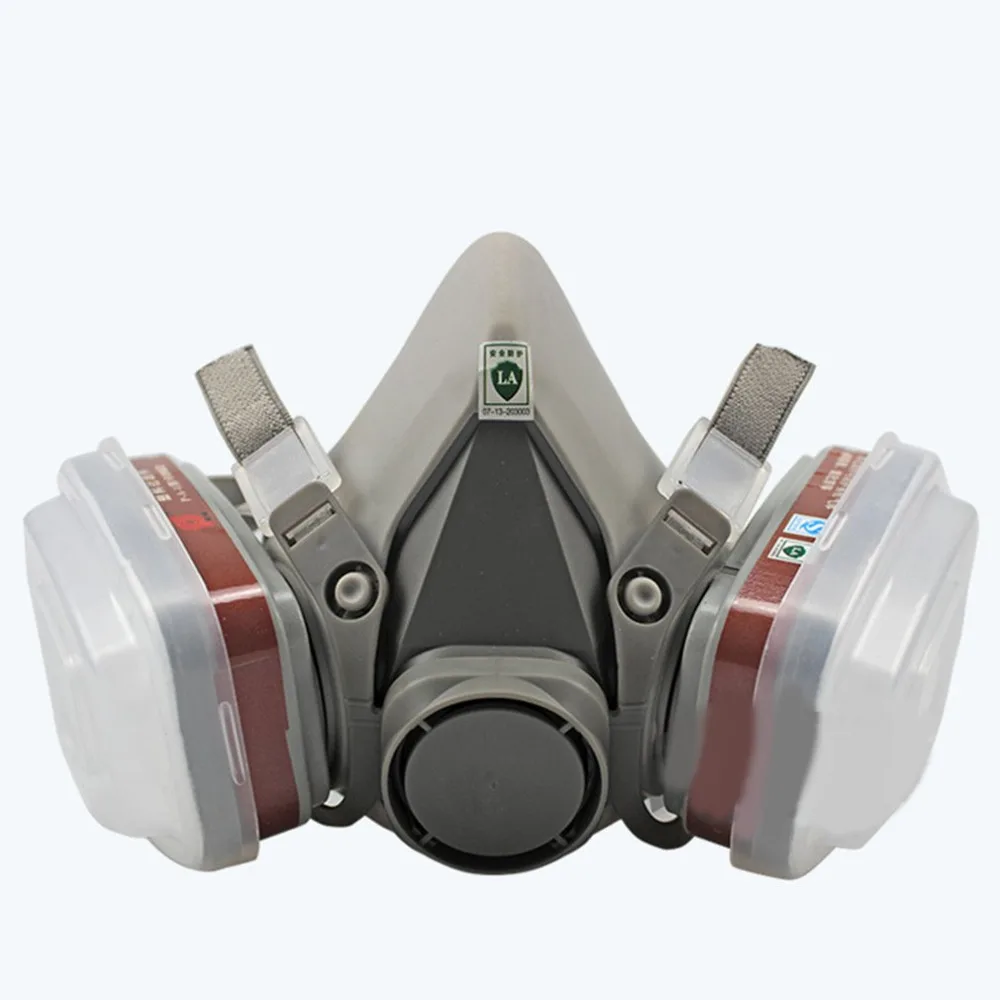 17 in 1 Half Face Mask Gas Respirator Filter For Painting Spraying