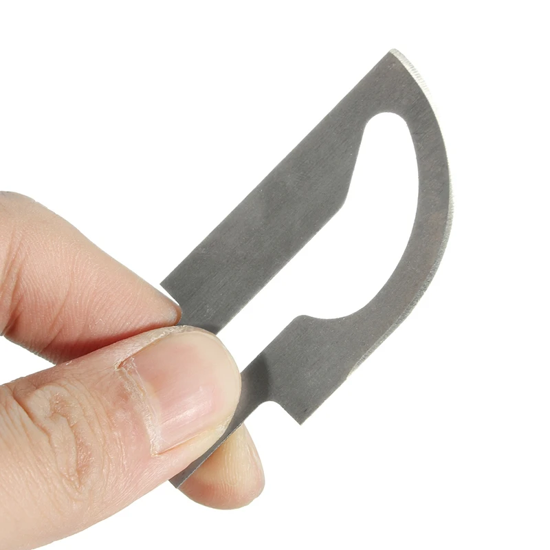 

KiWarm Best Price 1PC 60mm Alloy Steel Curved Blade of Electric Hand Held Hot Knife for Fabric and Leather Cutting Tool