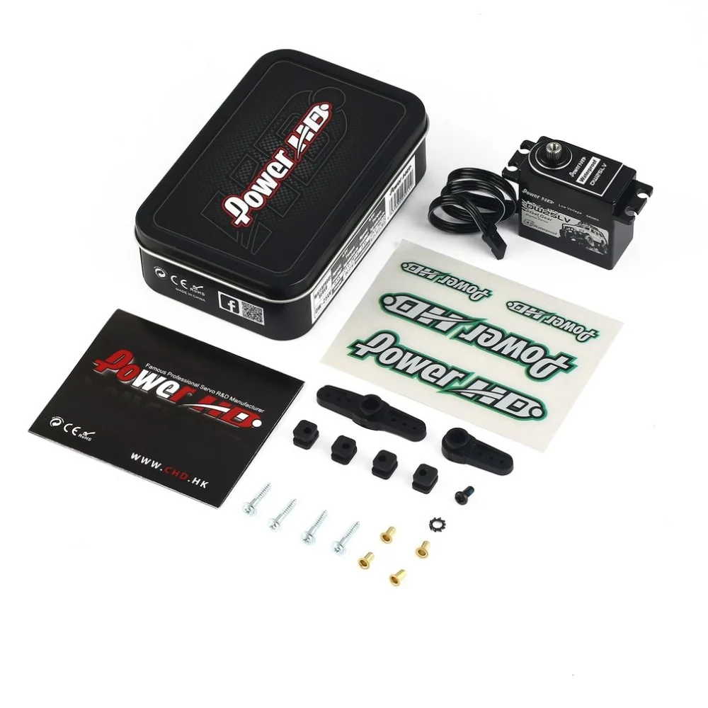 

POWER HD DW-25LV Waterproof Metal Gear Digital Coreless Servo with 25kg High Torque for 1/10 RC Remote Control Car Boat