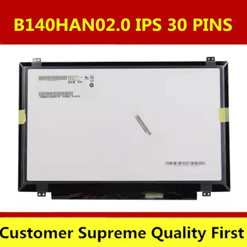 

B140HAN02.0 LED Screen Digitizer Assembly 100% Tested 14" slim IPS 30PIN EDP LCD screen