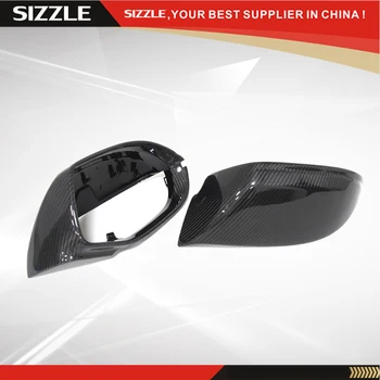 

Replacement Style Carbon Fiber Rear View Side Mirror Cover For Audi A7 S7 2011 2012 2013 2014 Without Lane Assit