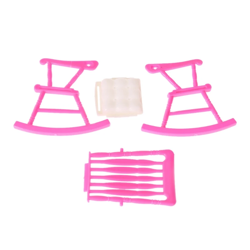 Mini Doll Rocking Chair Doll Accessories For Barbie Dollhouse Girls Toy Oct20 Mini Doll Rocking Chair Doll Accessories For Barbie Dollhouse Girls Toy Oct20
