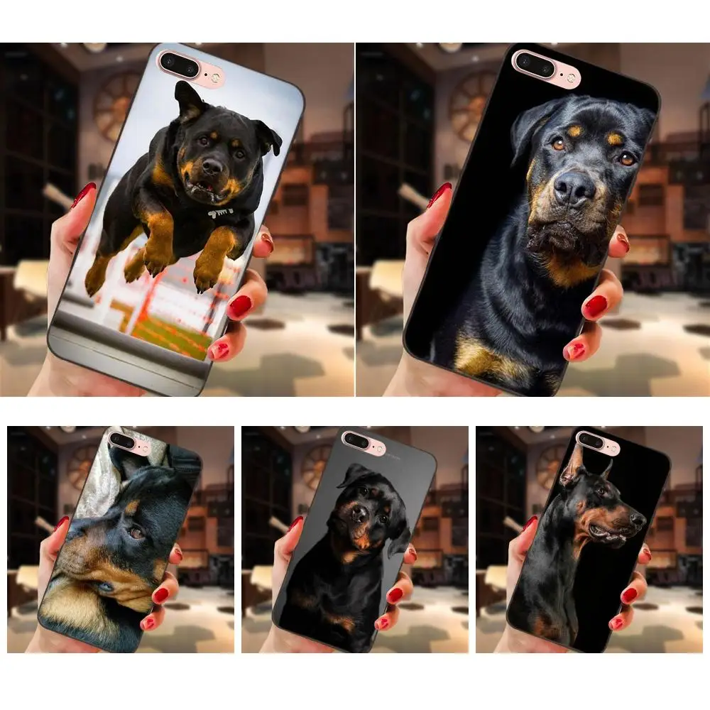 

For Huawei Honor 5A 6A 6C 7A 7C 7X 8A 8C 8X 9 10 P8 P9 P10 P20 P30 Mini Lite Plus Slim Silicone Case Powerful Rottweiler Dog