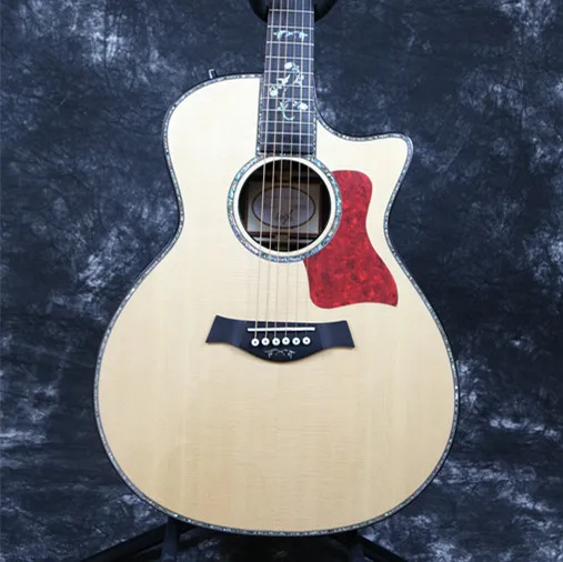 Высокое качество Starshine 39 ''Тай акустической гитары ЛОР стиль Гровер тюнер Твердые Топ эбони реального ушка декор