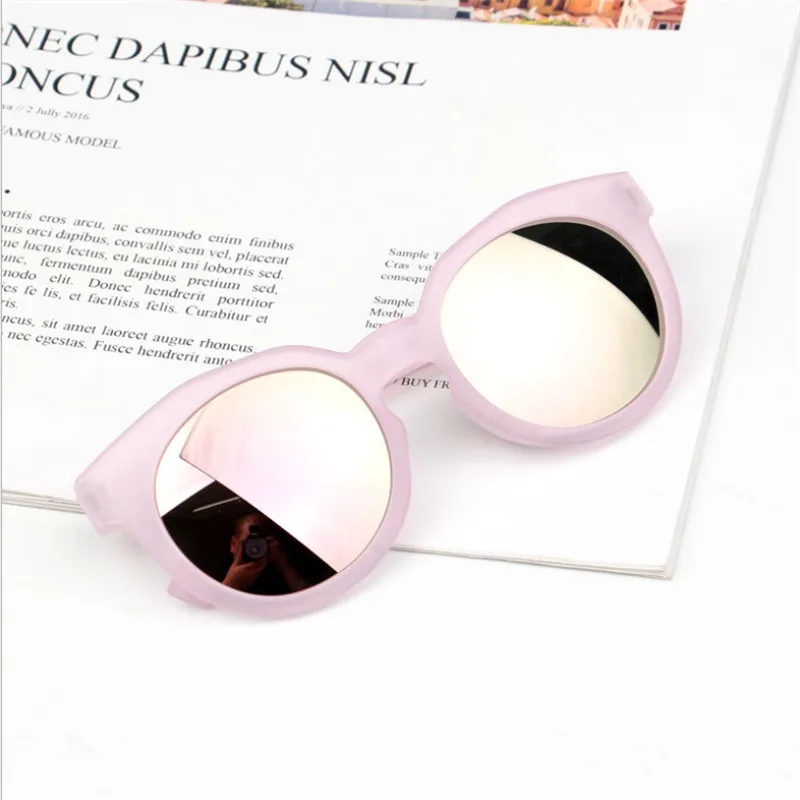 Модные Светоотражающие детские ремешки для очков для мальчиков UV400 Солнцезащитные очки милые очки игрушки Аксессуары оттенки очки - Цвет: D
