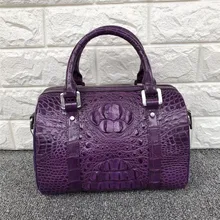 Модные дизайнерские натуральная для женщин из крокодиловой кожи's Half Moon кошелек крокодиловой кожи женские двойной молнии сумки с замком