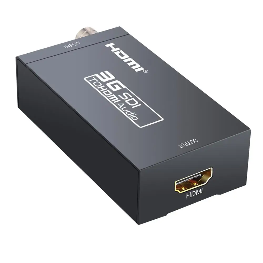  Proster SDI to HDMI Converter Adapter1080P SDI to HDTV Audio Converter for SD-SDI HD-SDI and 3G-SDI