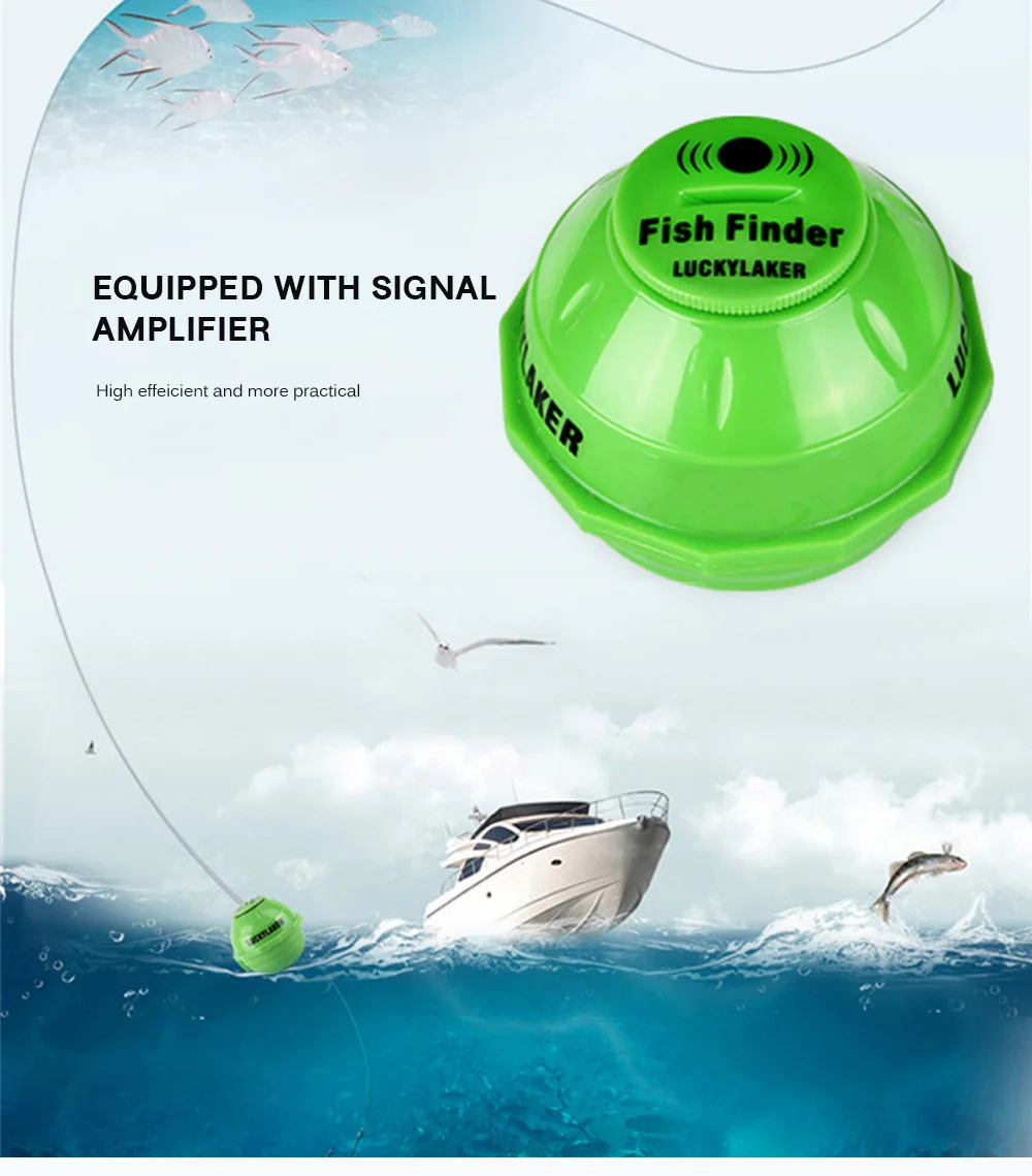 LUCKY FF916 WiFi Intelligent Fish Finder Underwater Sonar with Magnifier