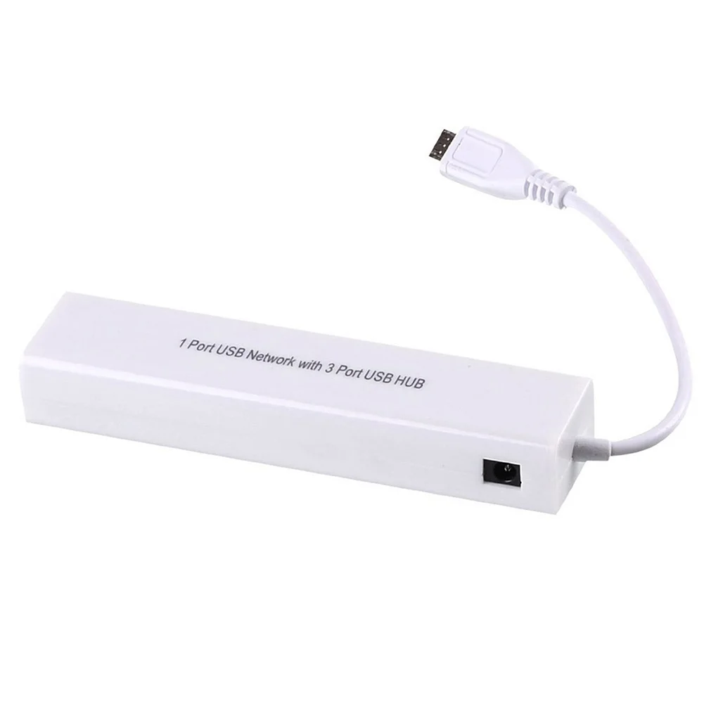 wifi card for pc 3 Cổng Micro USB 2.0 HUB để RJ45 Mạng Ethernet Adapter đối với Android Máy Tính Bảng mobile lan adapter